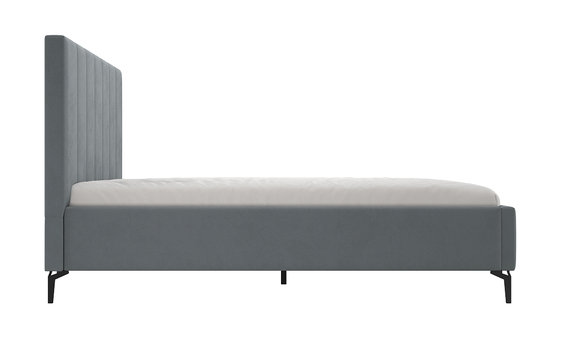 Кровать Брэнда (ш.1400) микровелюр Китон 711 серый